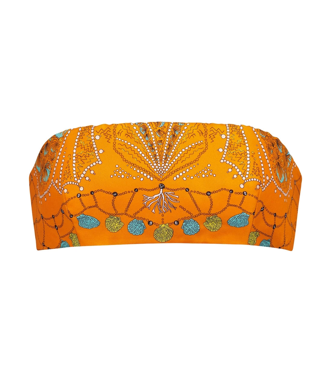 Pucci - Printed bandeau crop top