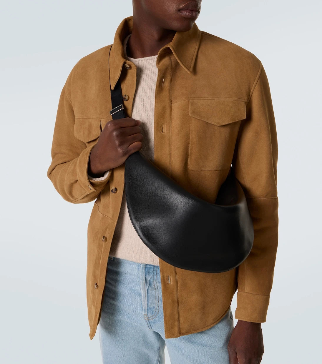 The Row - Crescent leather crossbody bag