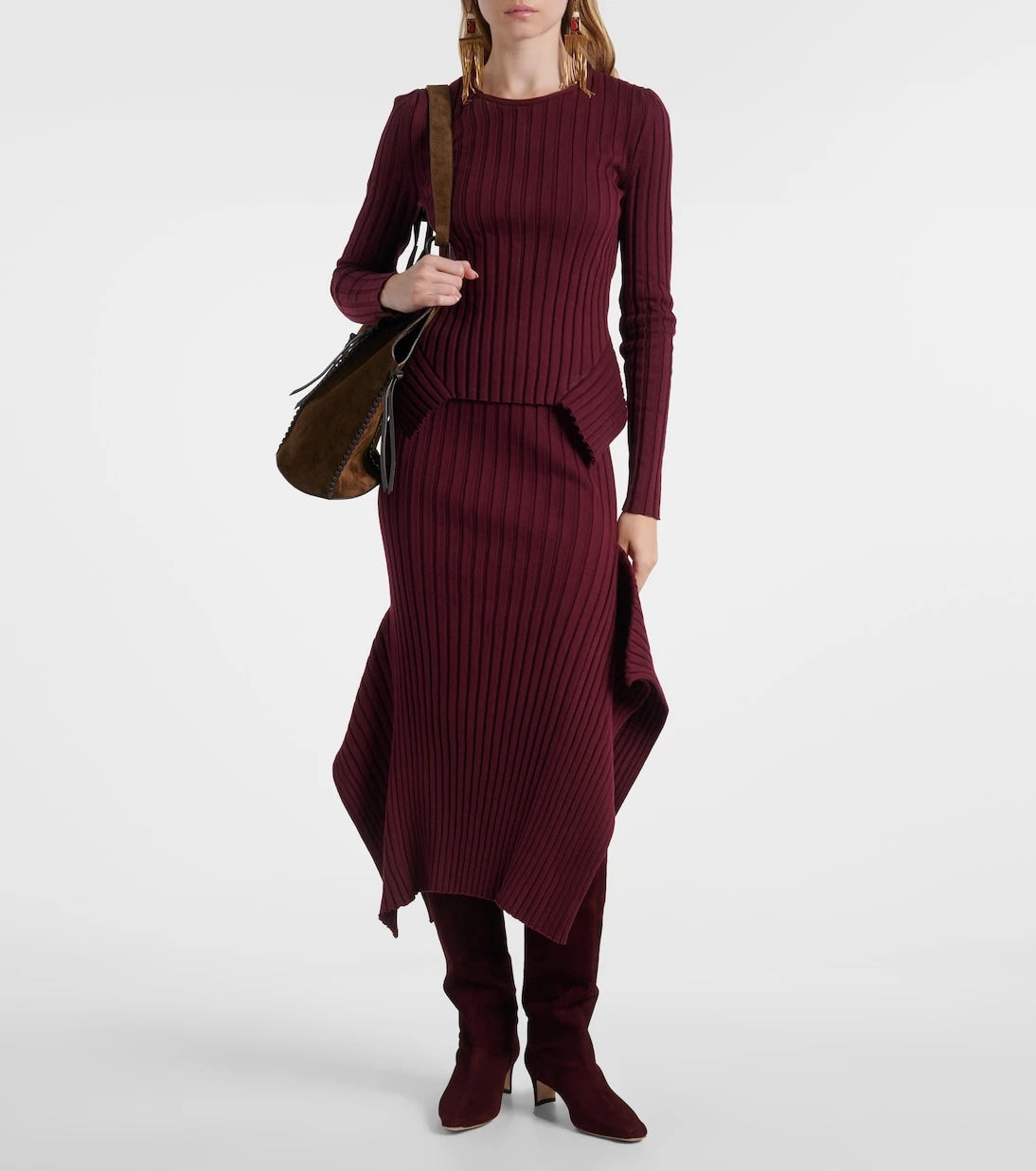 Staud - Wally 55 suede knee-high boots