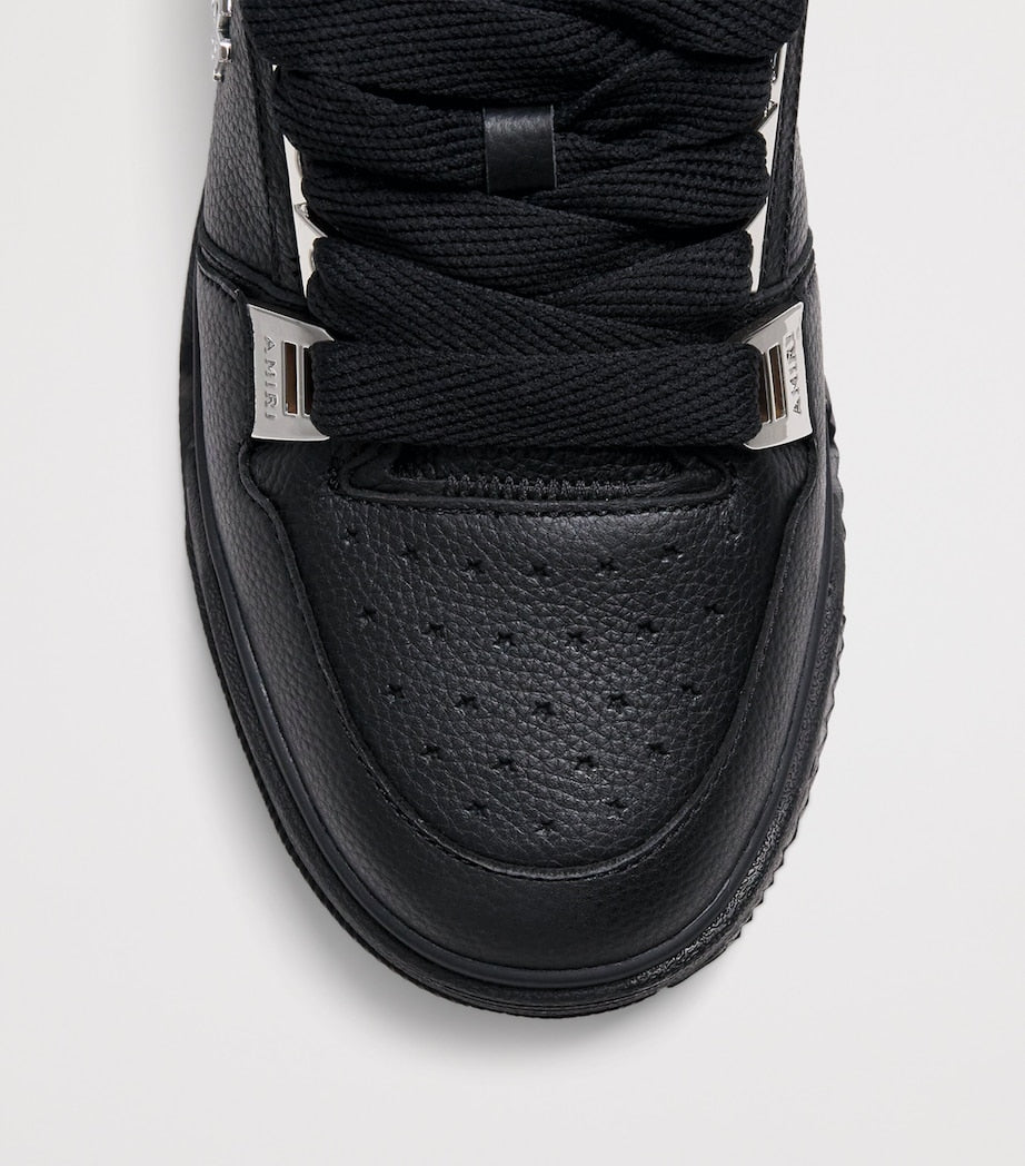Leather MA-1 Sneakers BLACK