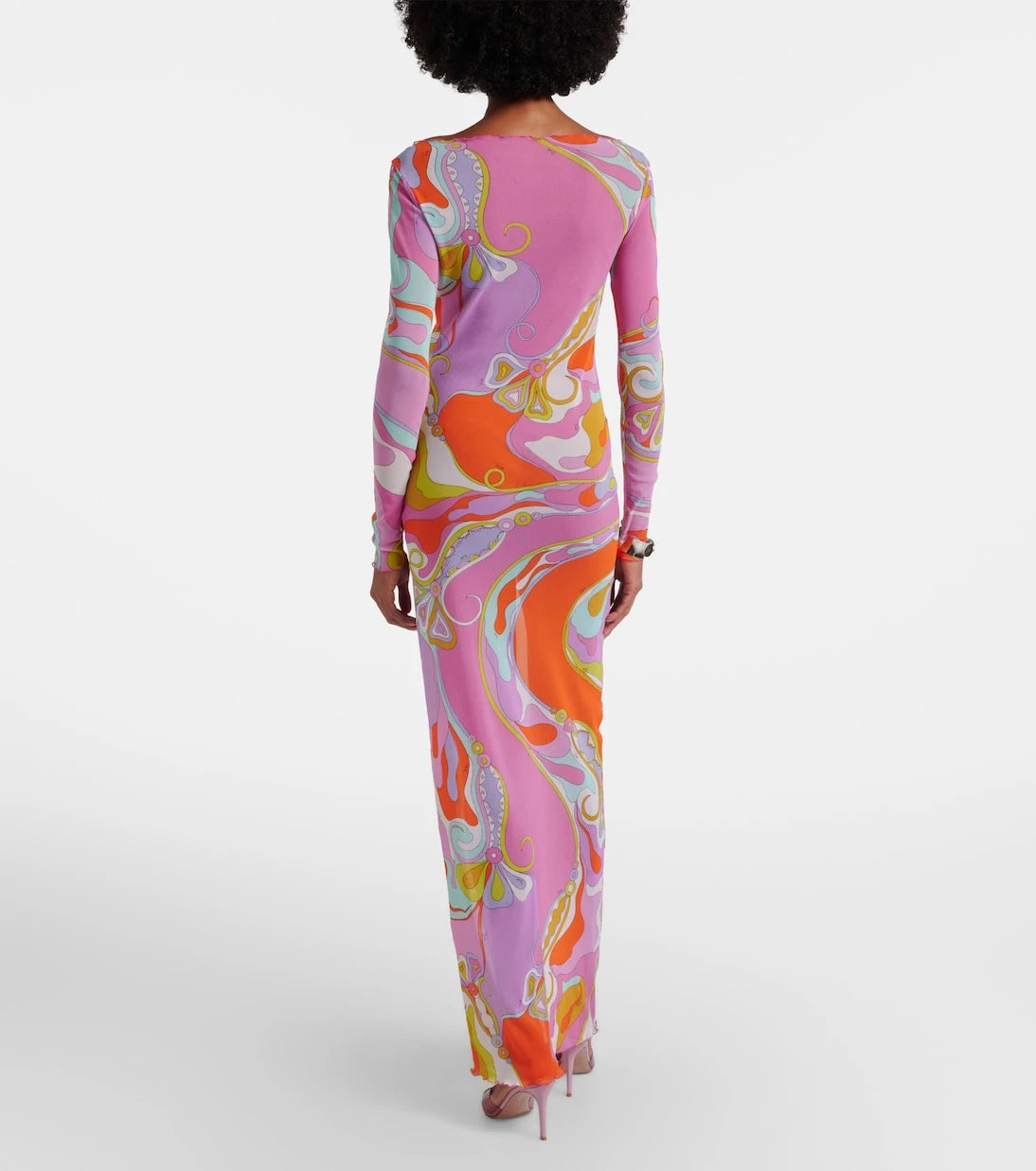 Pucci - Orchidee sheer tulle maxi dress