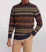 Barbour Wool Fair Isle Sweater NAVY MARL