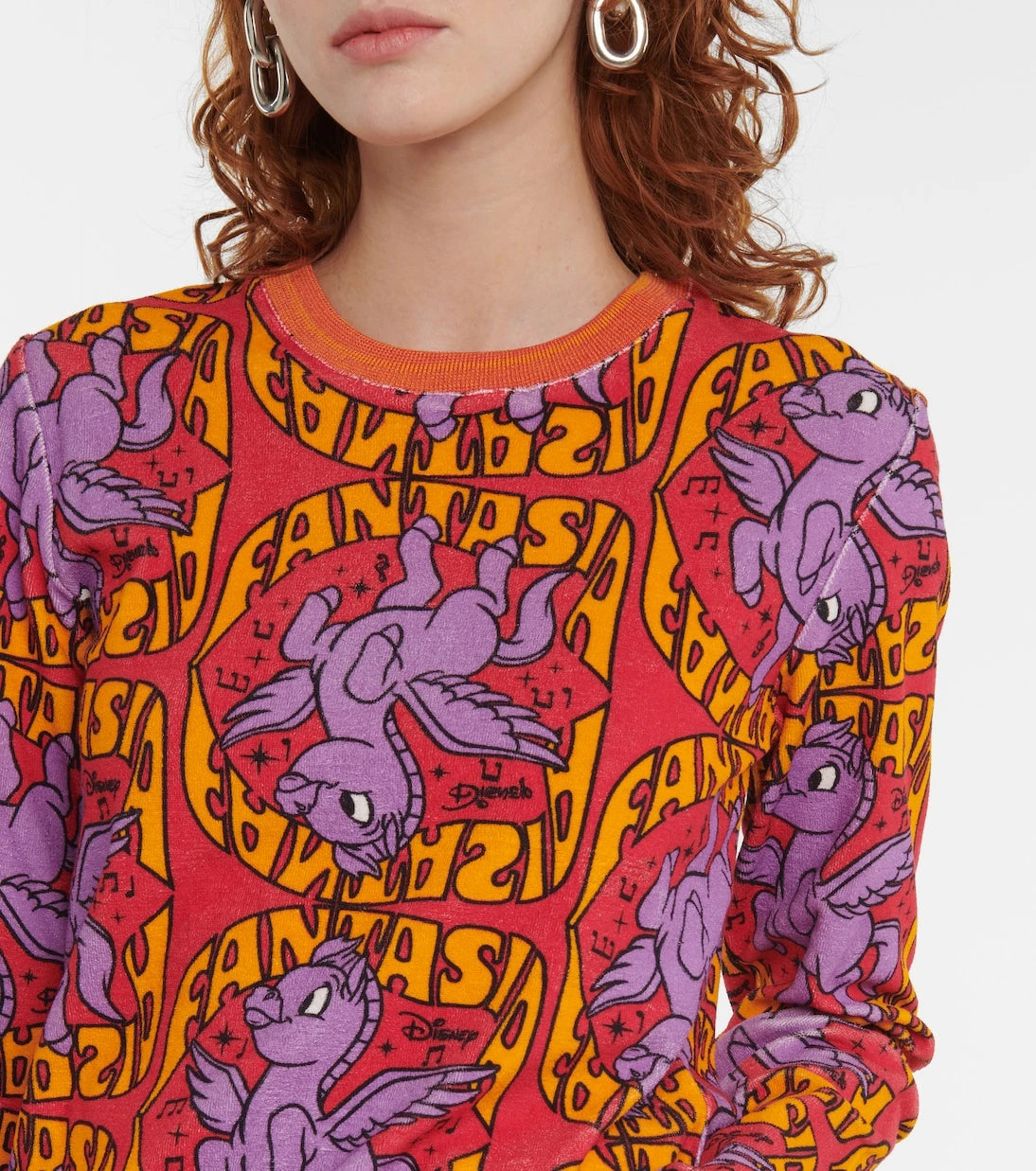 ستيلا مكارتني - x Disney® - بلوزة من نسيج تيري القطني المطبوع