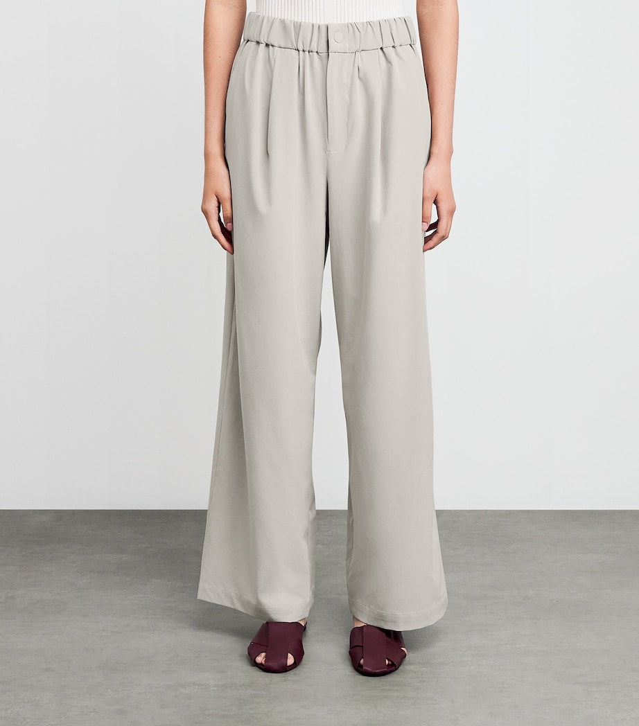 Grey Wide-Leg Kayson Trousers