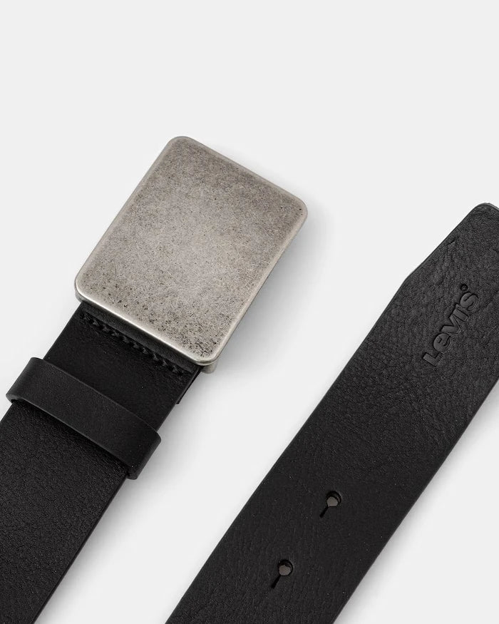 Levi's erkek deri kemer RYDER PLAQUE BUCKLE