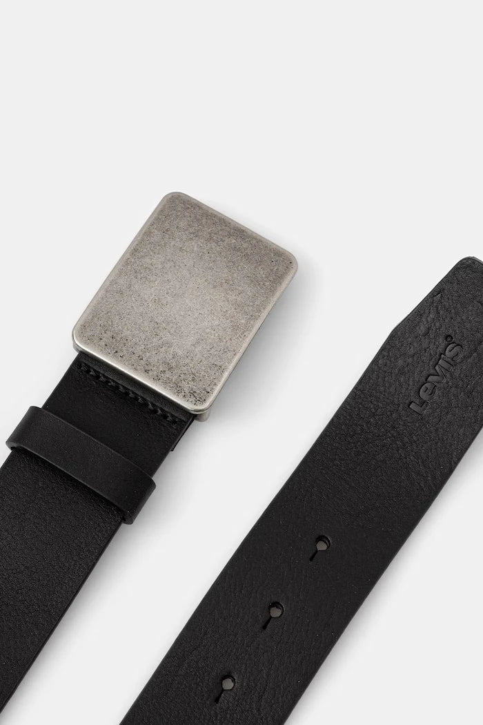 Levi's erkek deri kemer RYDER PLAQUE BUCKLE
