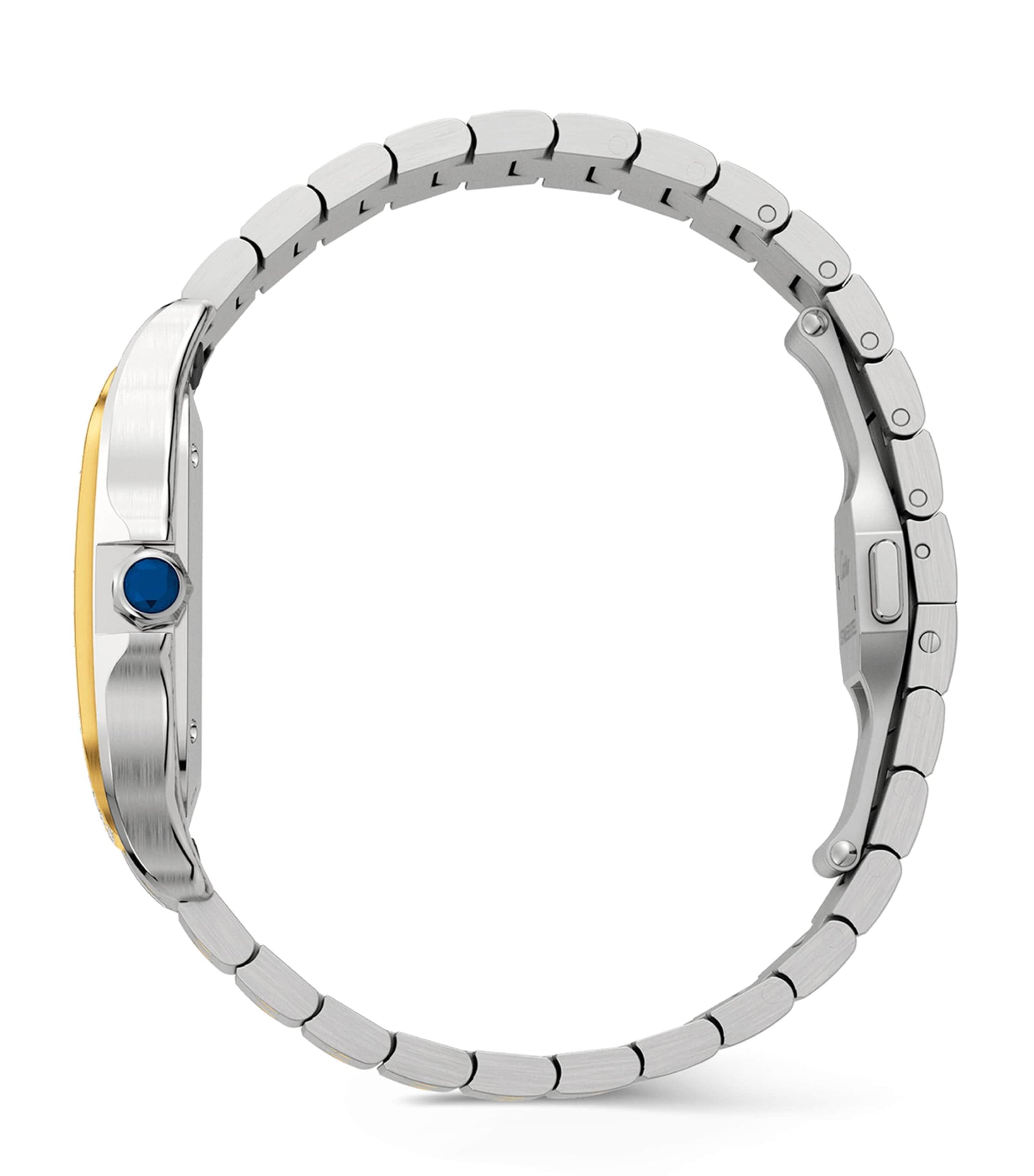 Stainless Steel and Diamond Santos de Cartier Watch 41.9mm