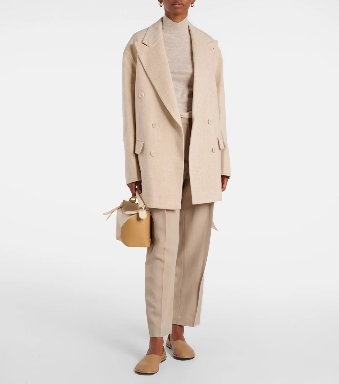 Joseph - Double-breasted belted wool and silk blazer