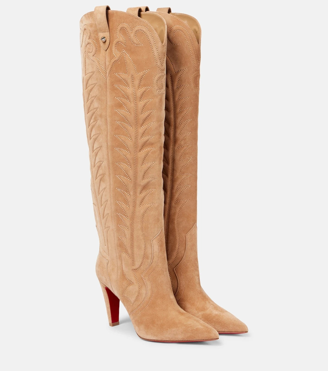 Christian Louboutin - Santia Botta 85 suede knee-high boots