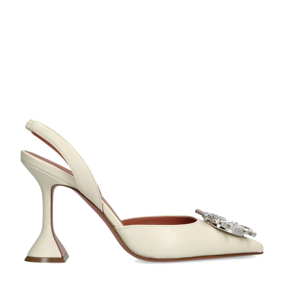 Leather Begum Slingback Pumps 95