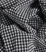 Hunza G Black Seersucker Gingham Mini Sarong
