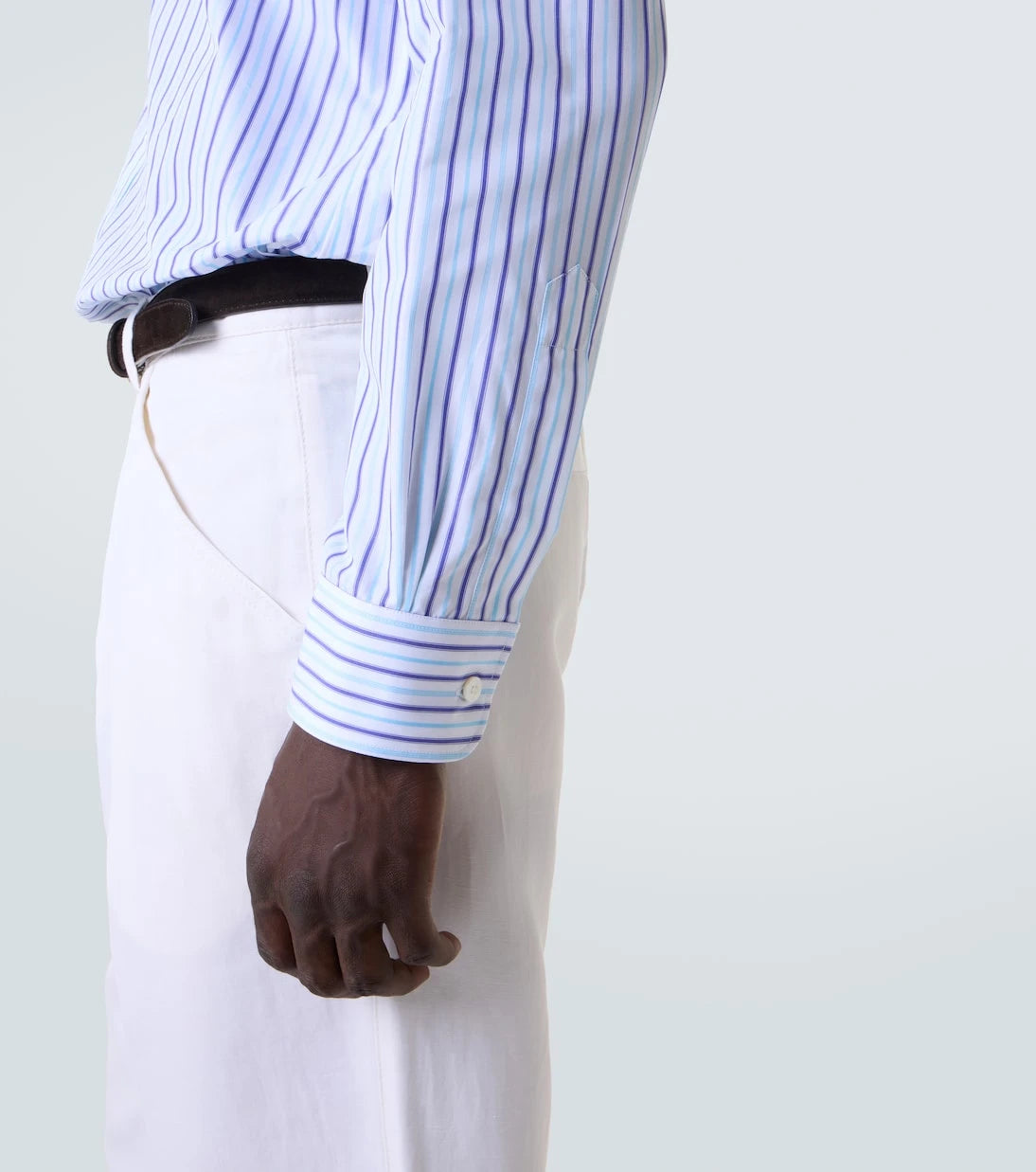 Charvet - Striped cotton poplin shirt