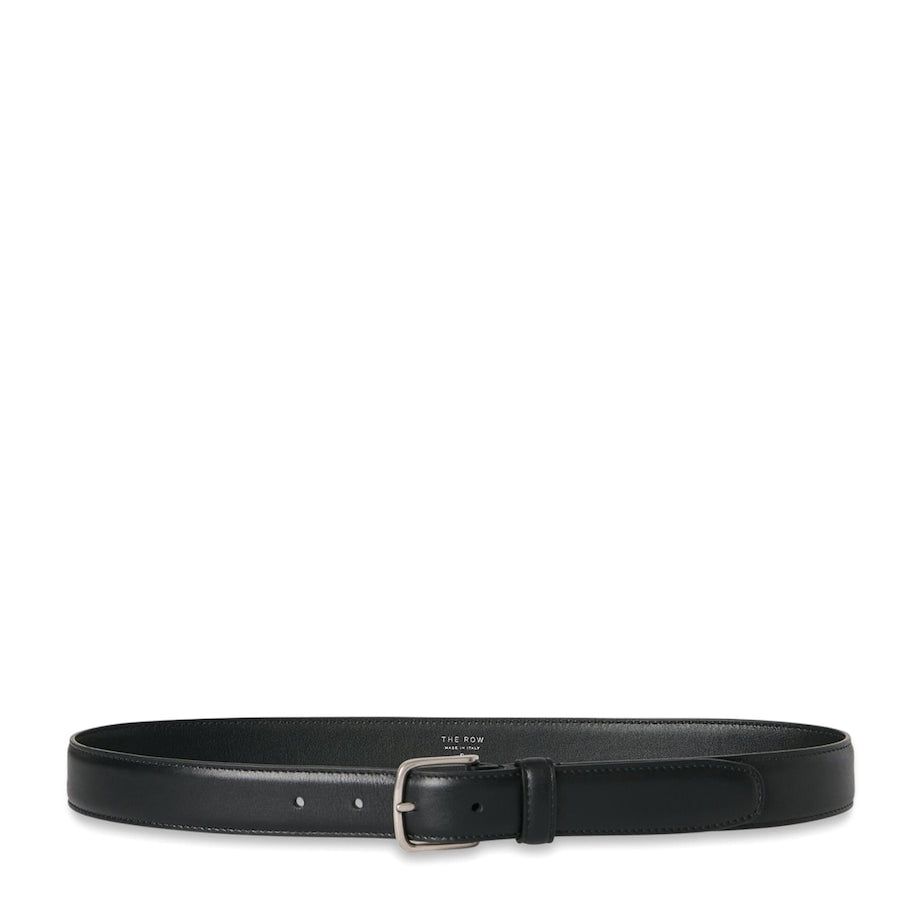 Black Classic Leather Belt