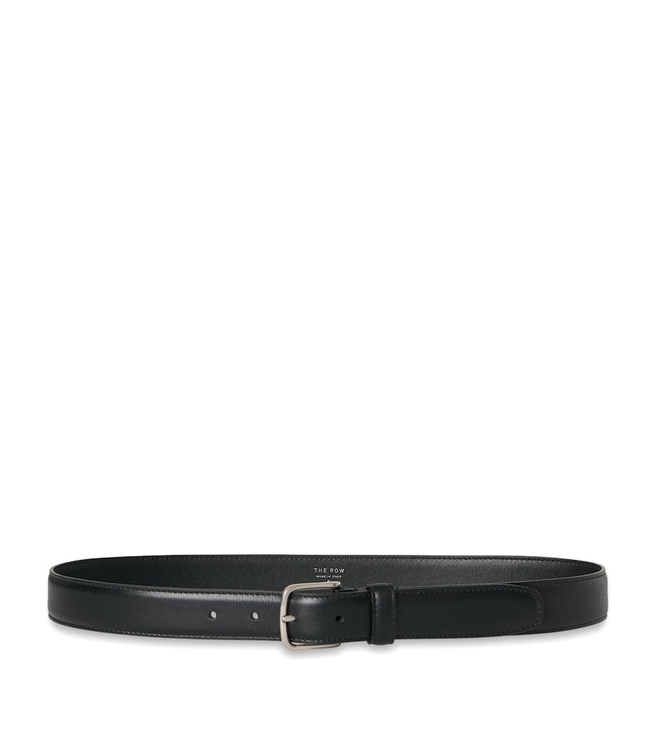 Black Classic Leather Belt