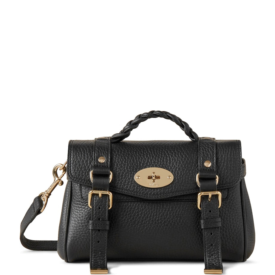 Mulberry Black Mini Leather Alexa Cross-Body Bag