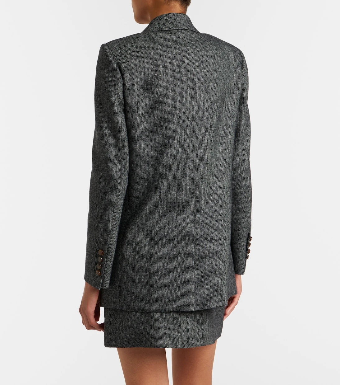 Blazé Milano - Everyday herringbone wool-blend blazer