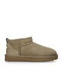 UGG Green Suede Classic Ultra Mini Boots