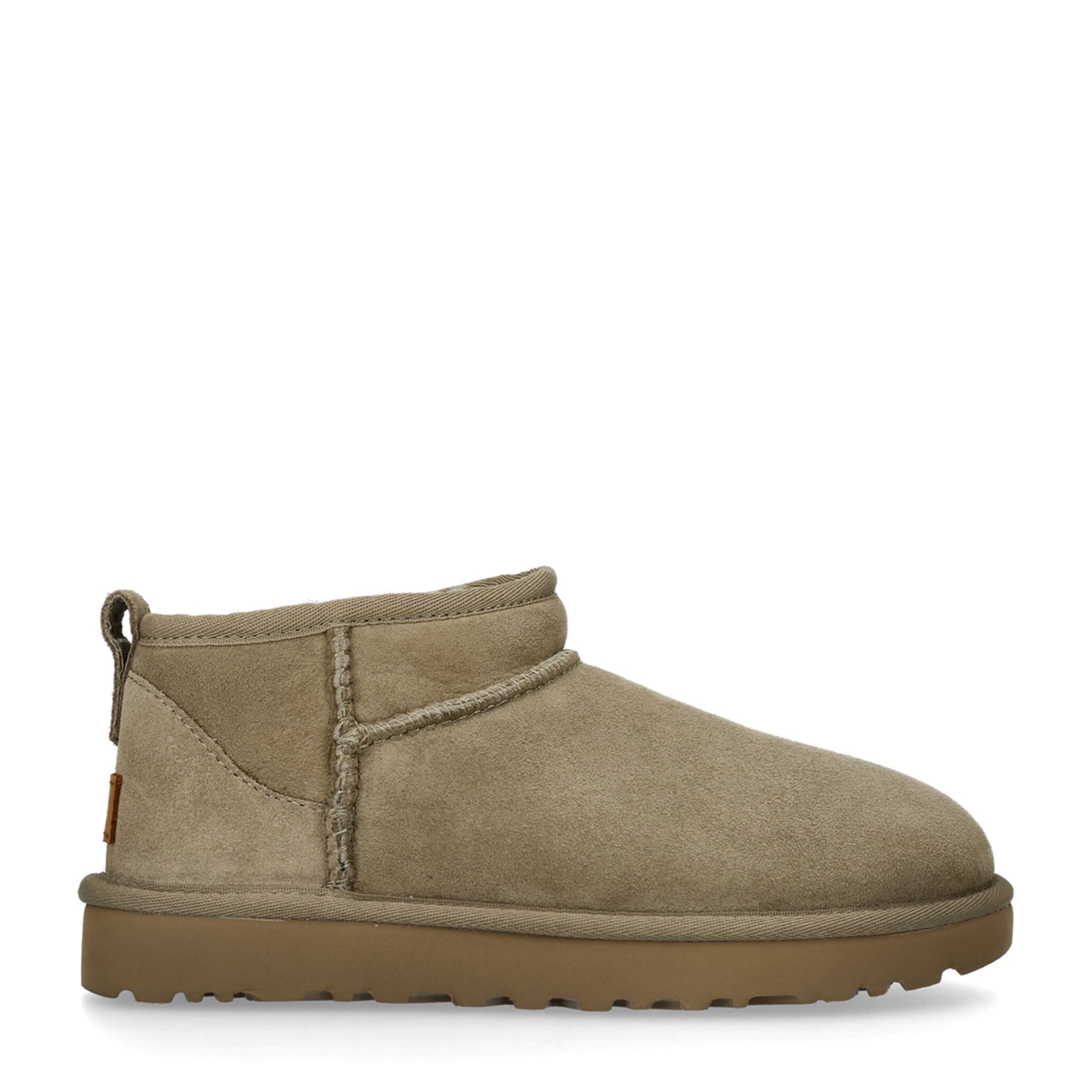 UGG Green Suede Classic Ultra Mini Boots