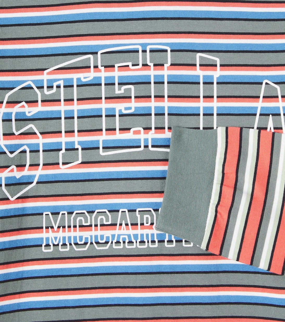 Stella McCartney Kids - Logo striped cotton jersey top