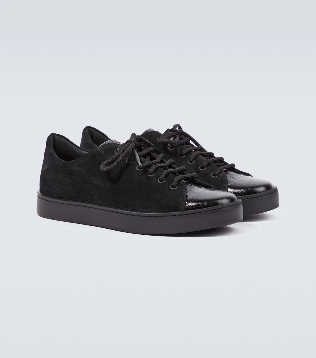 Manolo Blahnik - Semanado leather sneakers