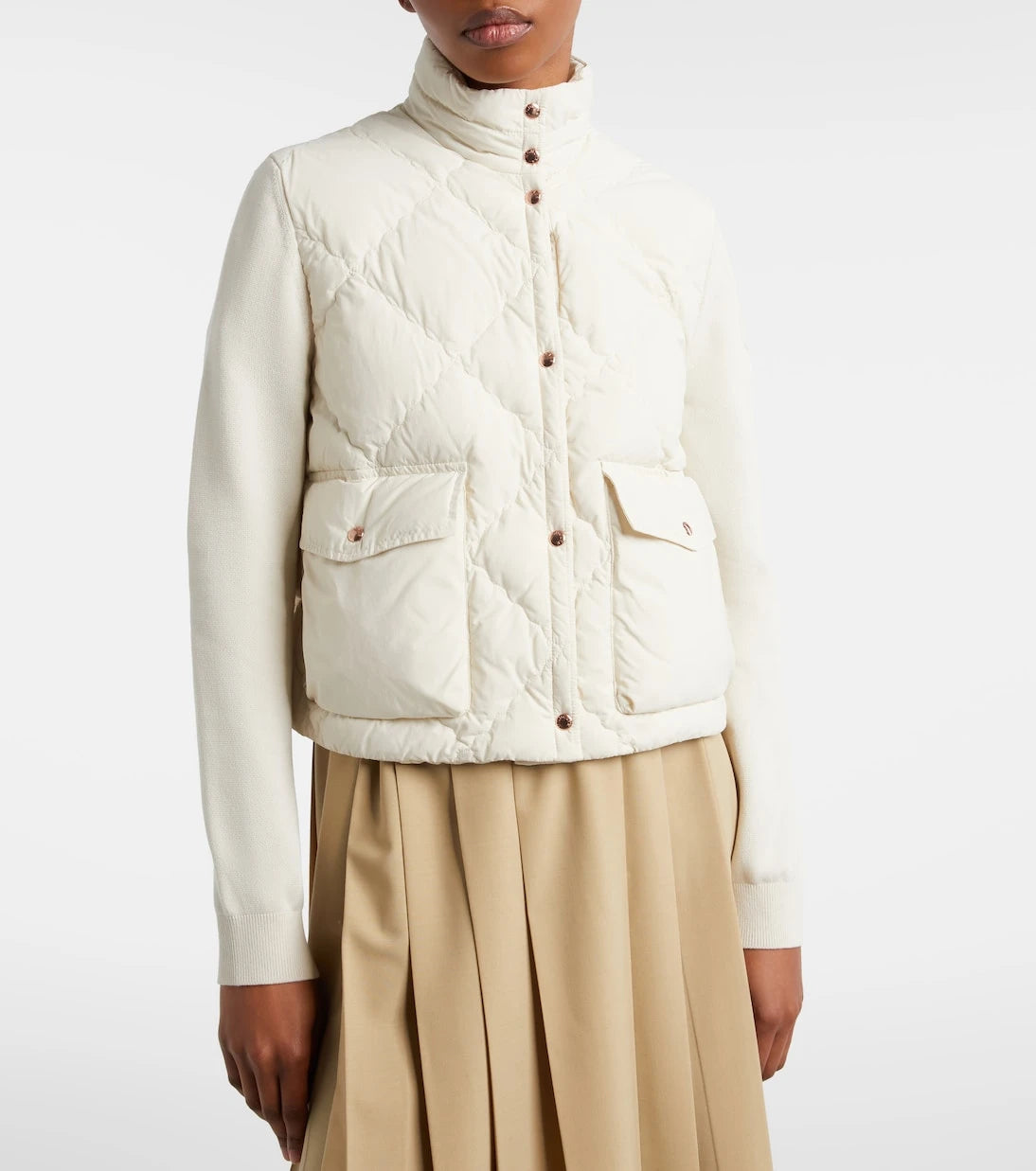Moncler - Down-paneled cardigan