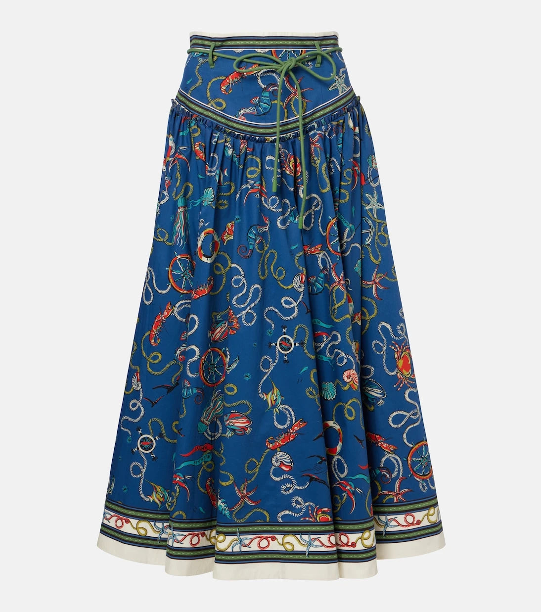 Alémais - Cove printed cotton maxi skirt