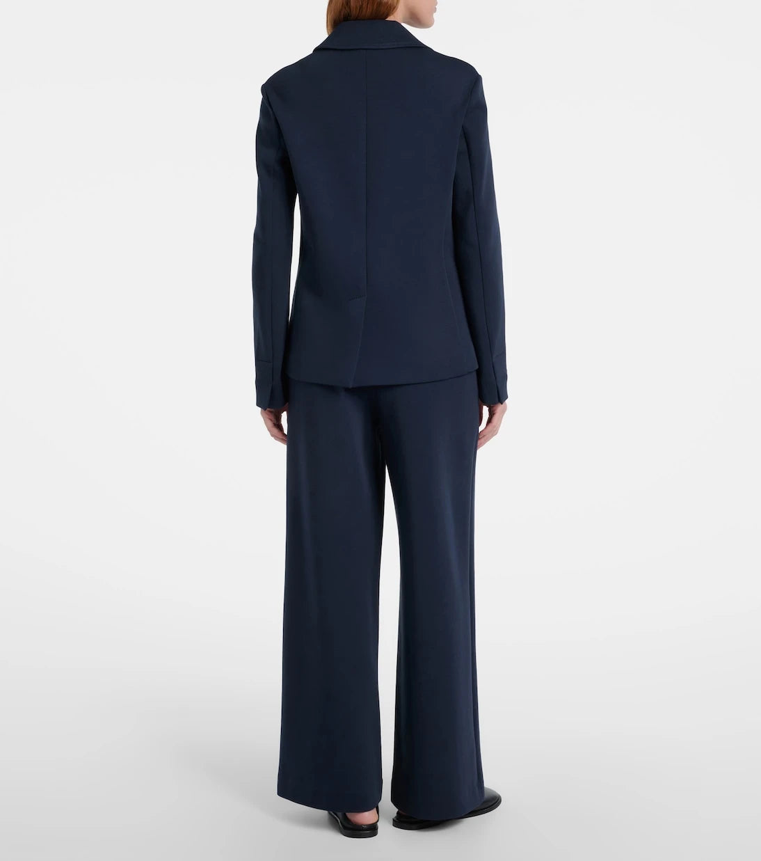 'S Max Mara - بنطلون "أيروفيا" بقصة أرجل واسعة من مزيج القطن