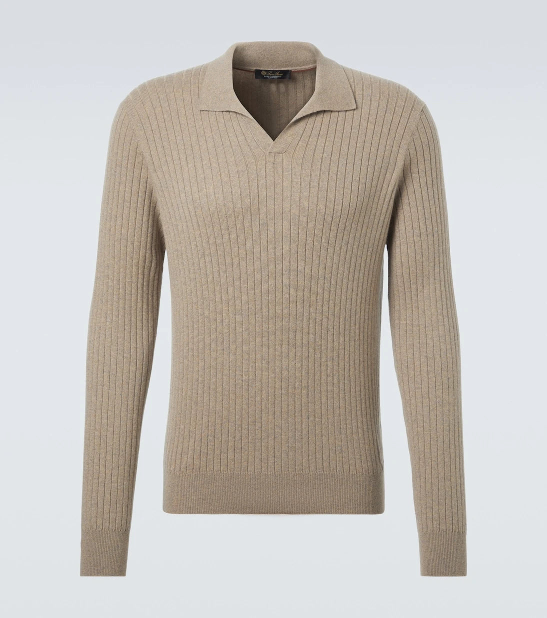 Loro Piana - Ribbed-knit cashmere polo sweater
