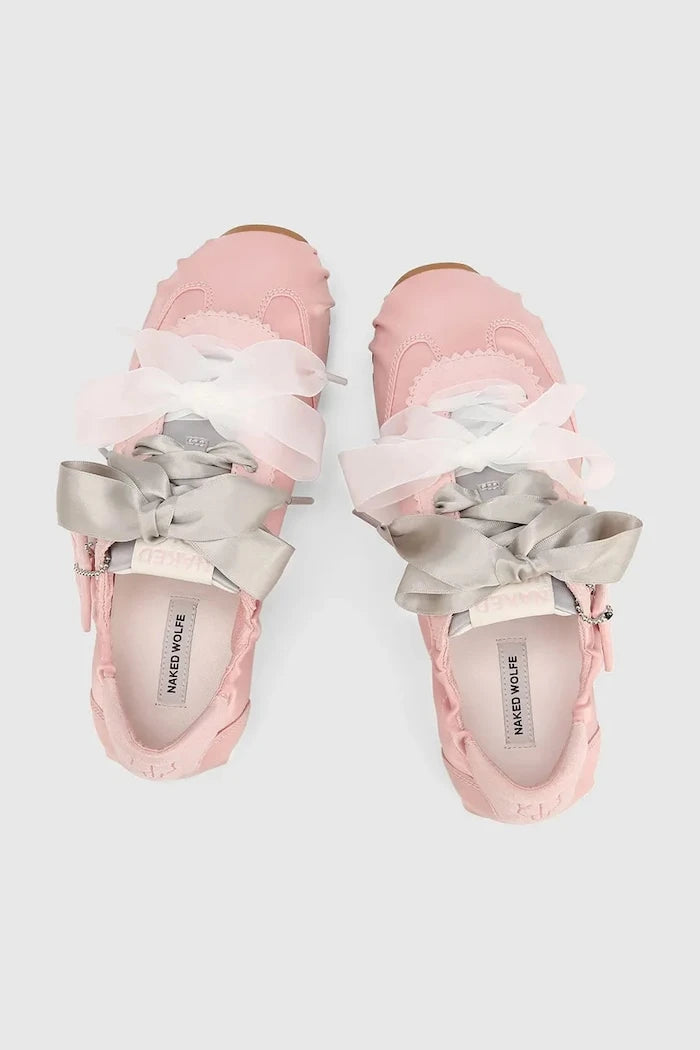 Naked Wolfe Adorable Pink Satin Kadın Spor Ayakkabı