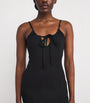 Nadine Mos Black Cotton Mazal Mini Slip Dress