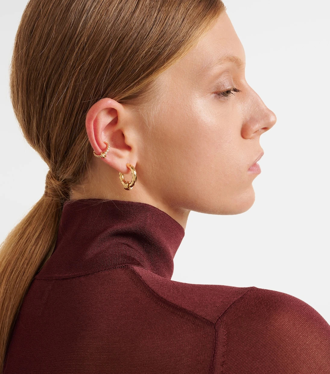 Spinelli Kilcollin - 18kt gold single ear cuff with diamonds