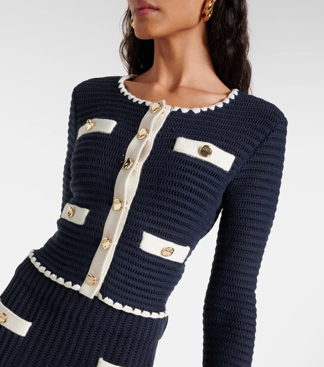 Self-Portrait - Crochet cardigan