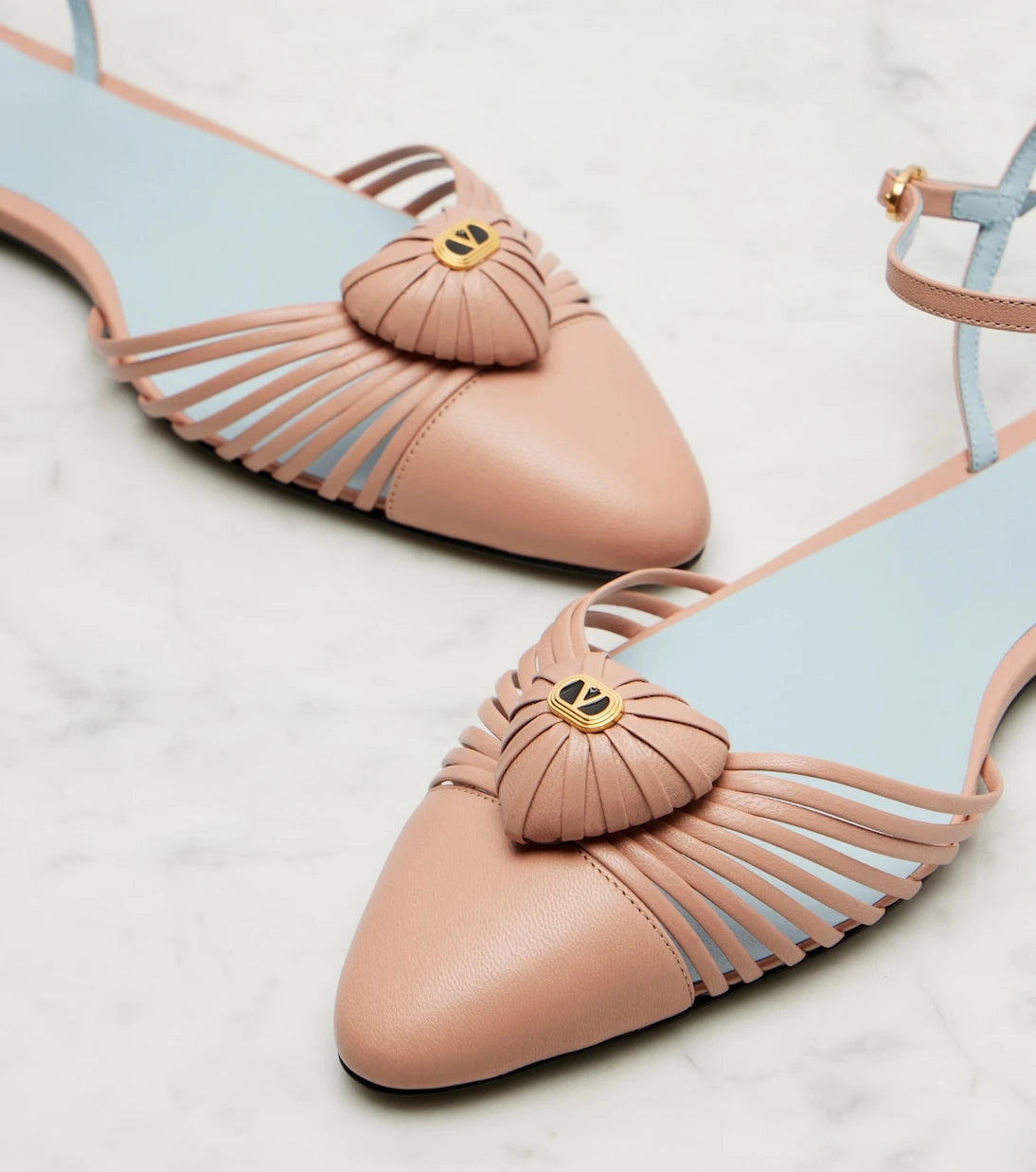 Valentino Garavani - Royal VLogo leather flats