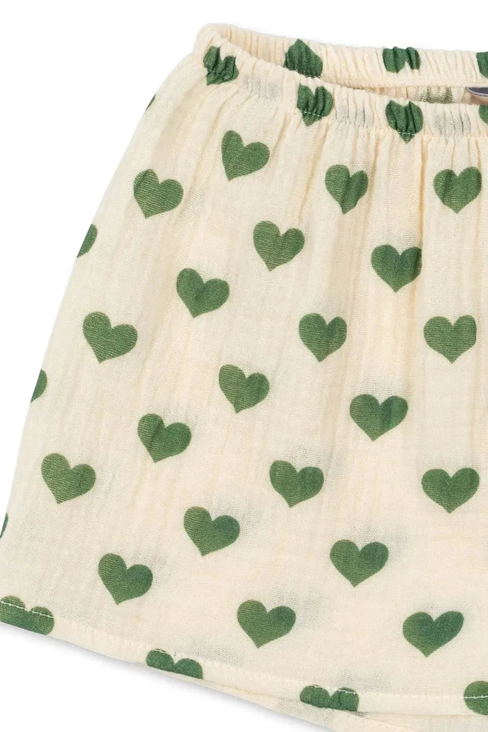 Konges Sløjd çocuklar için pamuk kısa şort COCO MINI SHORTS GOTS