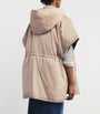 Weekend Max Mara Beige Reversible Padded Cape Jacket