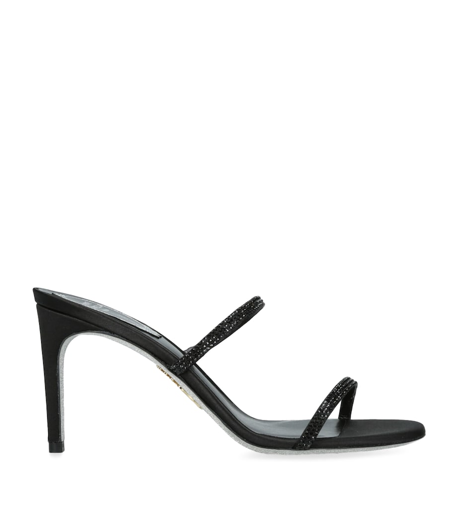 Black Cleo Heeled Mules