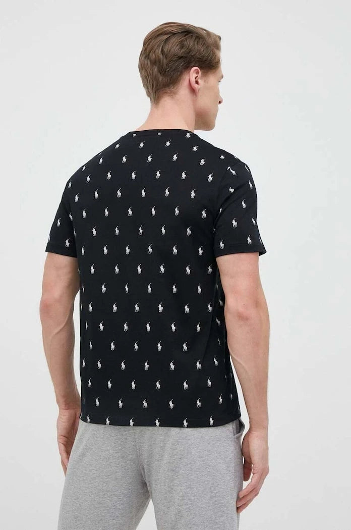 Kısa Kollu Pamuklu Pijama Üstü Polo Ralph Lauren