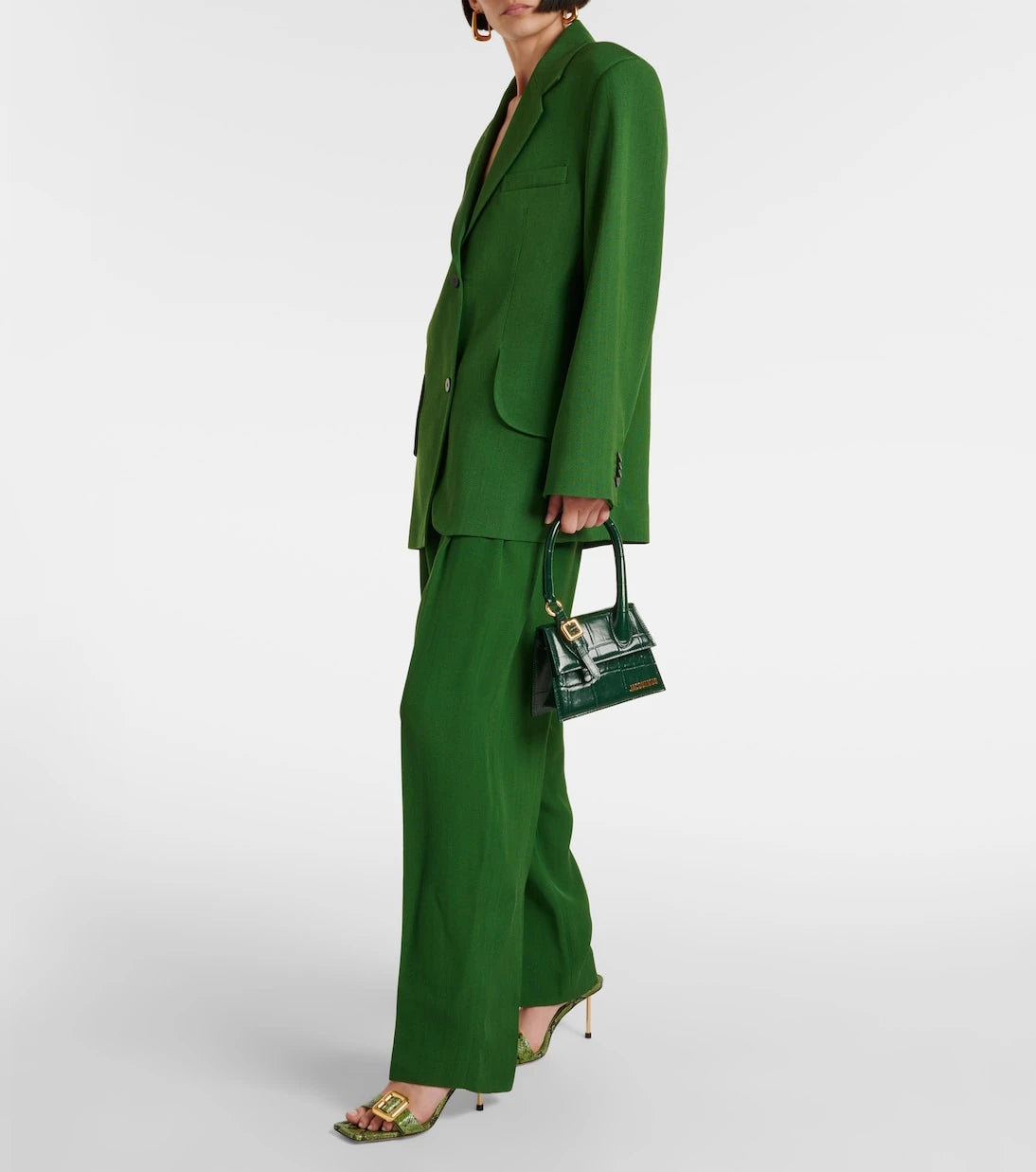 Jacquemus - Les Sandales Regalo croc-effect leather sandals