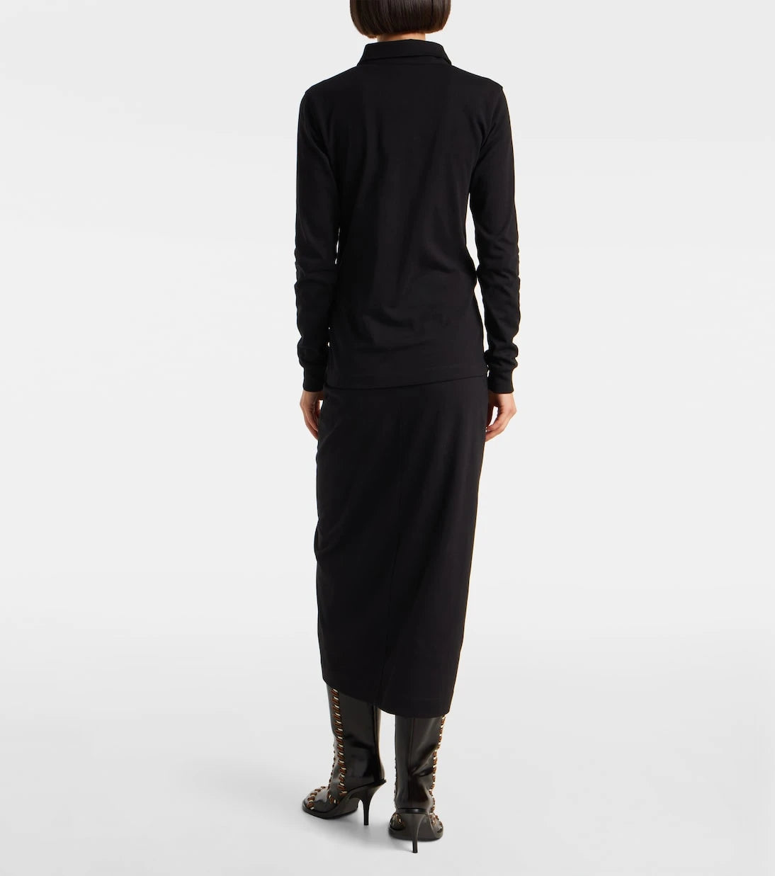 Dries Van Noten - قميص بولو من قطن الجيرسيه
