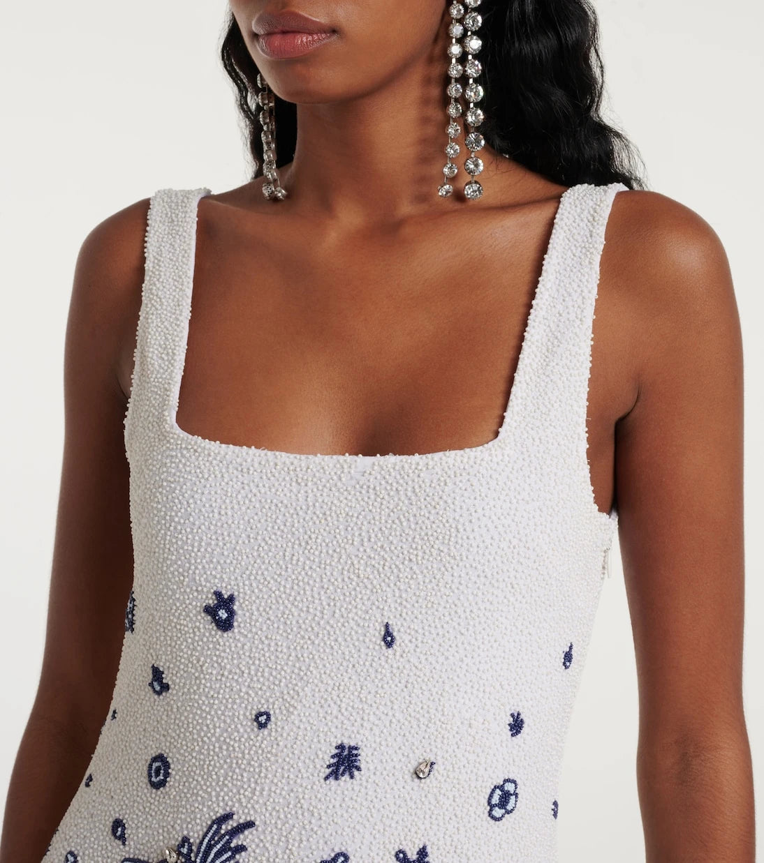 Staud - Le Sable fringed beaded minidress