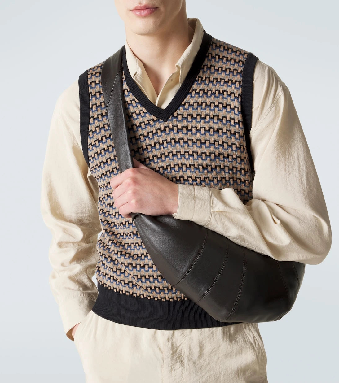 Lemaire - Croissant Medium leather shoulder bag