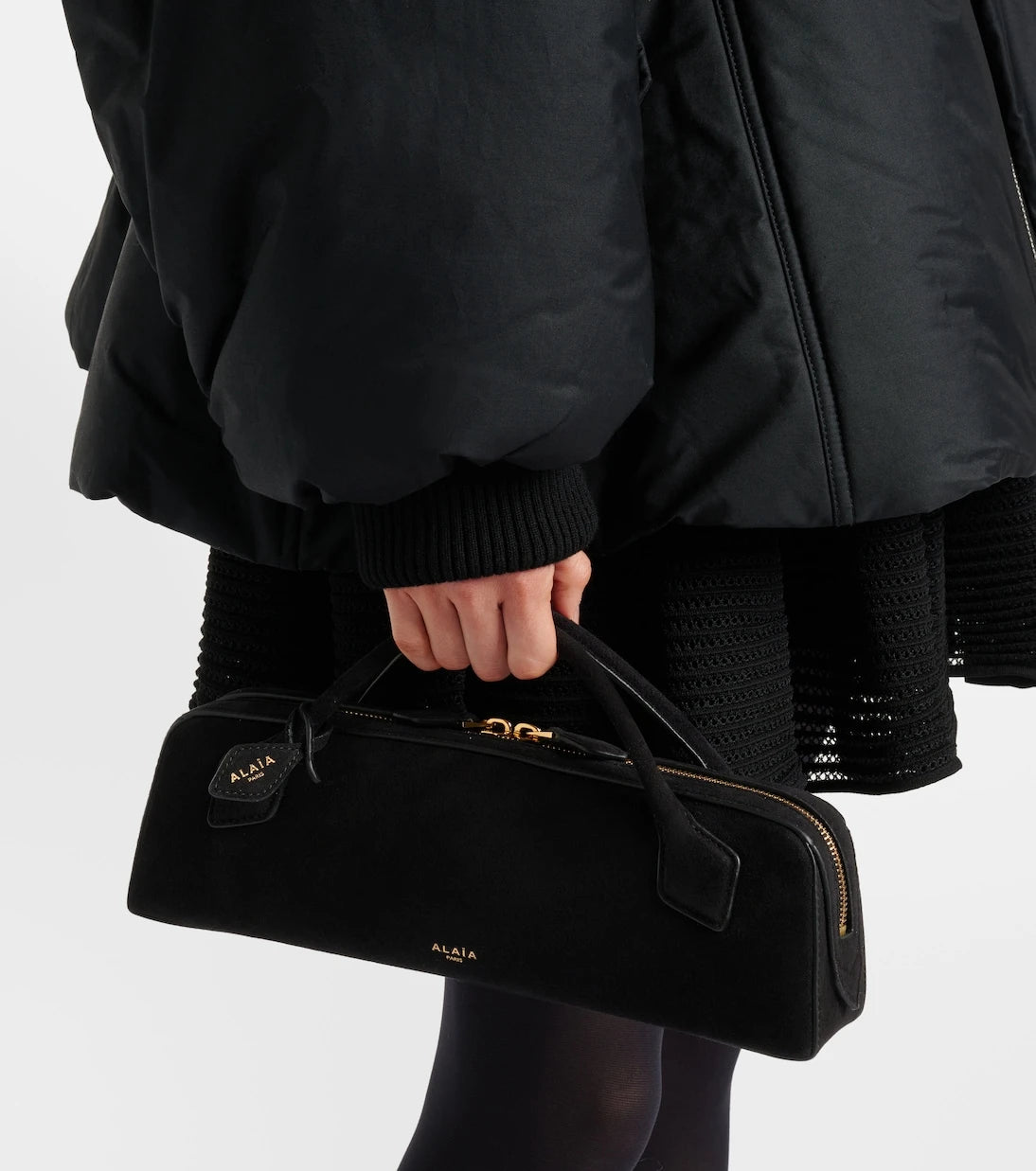 Alaïa - Le Teckel suede clutch