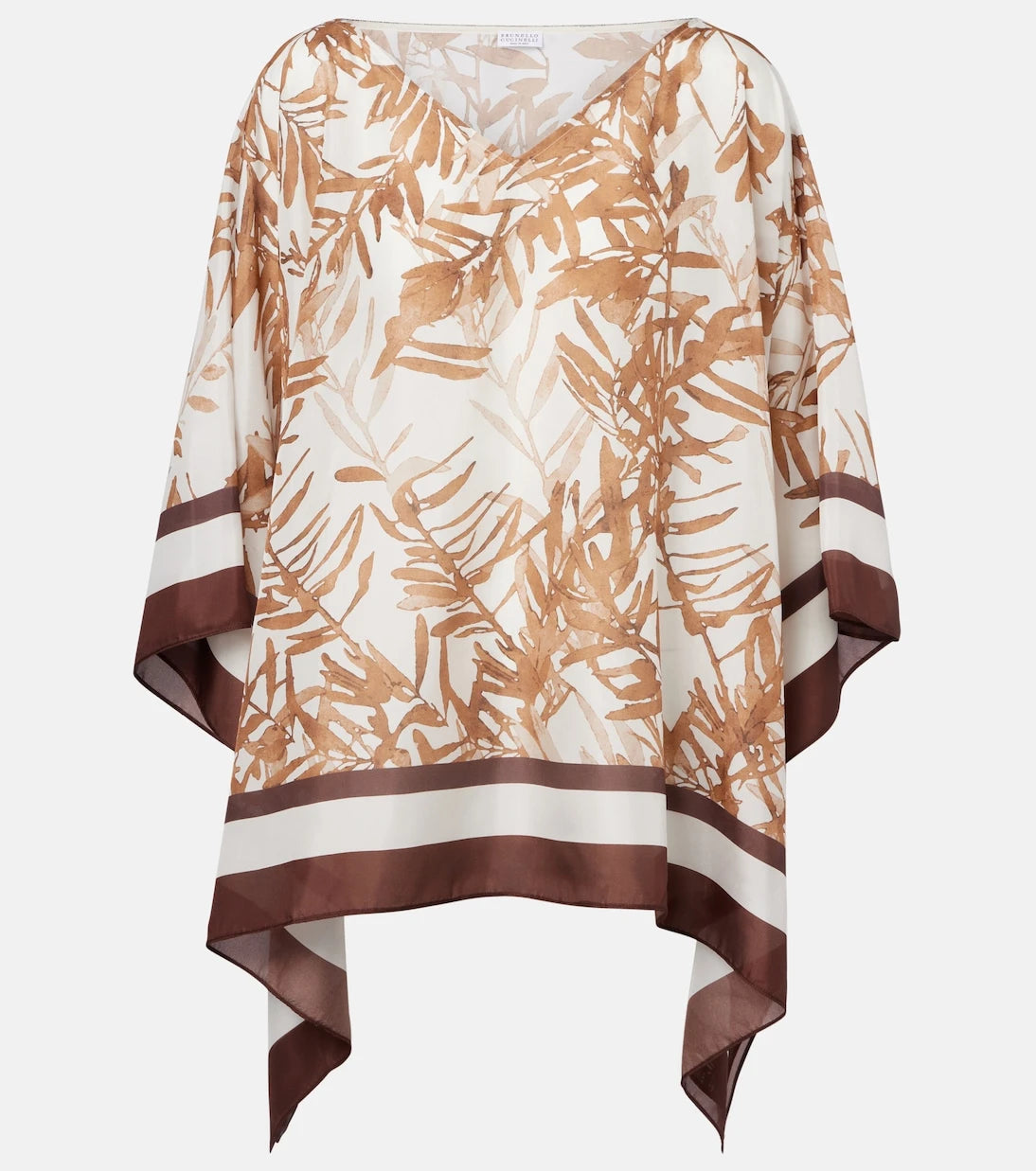 Brunello Cucinelli - Printed silk top