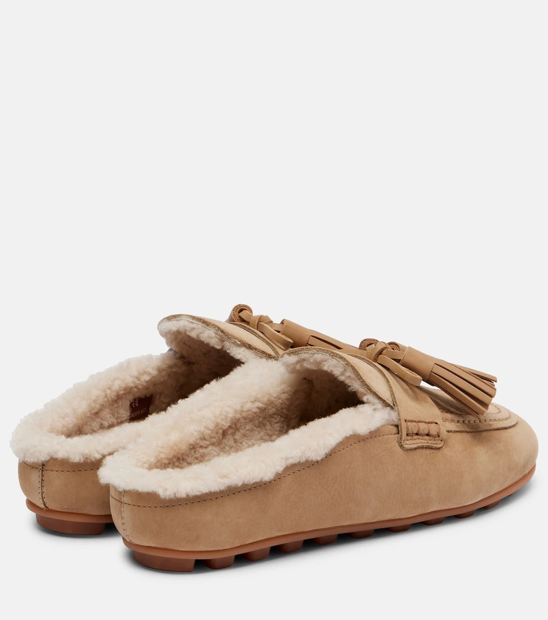 Hogan - Hogan H693 shearling-lined leather mules