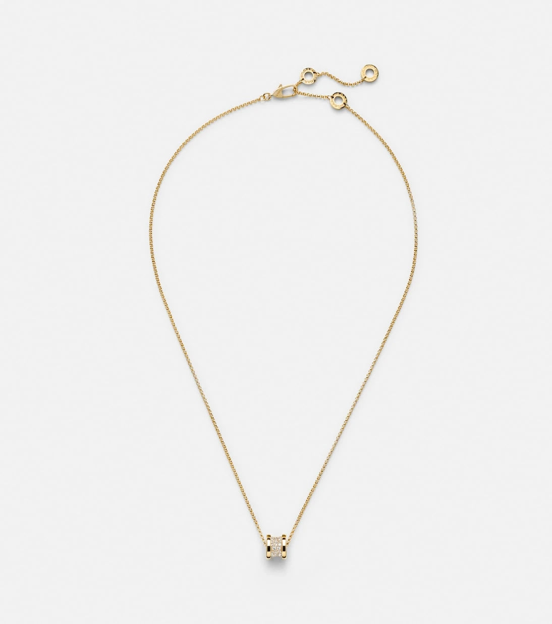 Bvlgari - B.zero1 18kt gold pendant necklace with diamonds