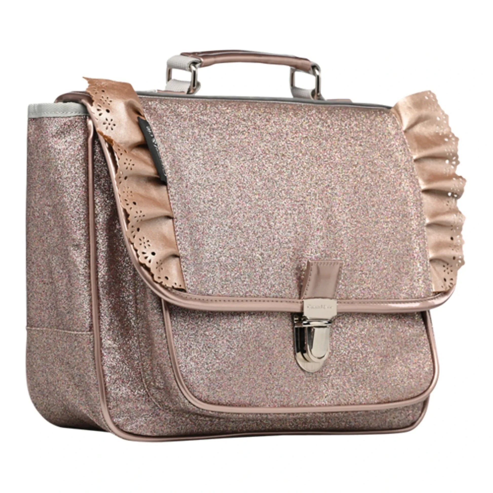 Caramel & Cie - Little Frilly Schoolbag | Copper red
