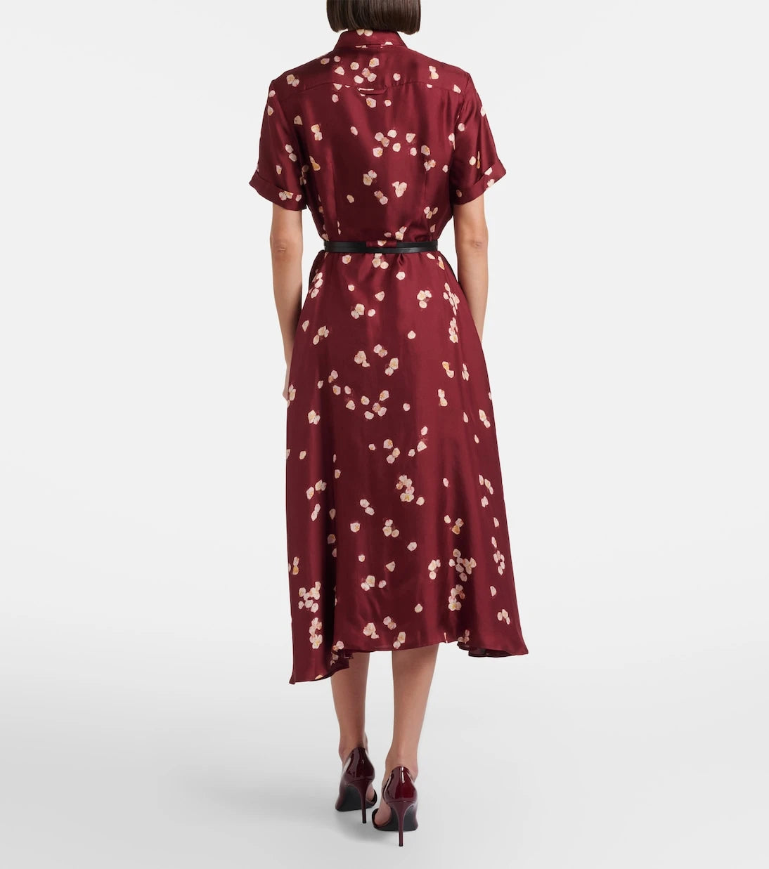 Altuzarra - Belted printed silk shirt dress