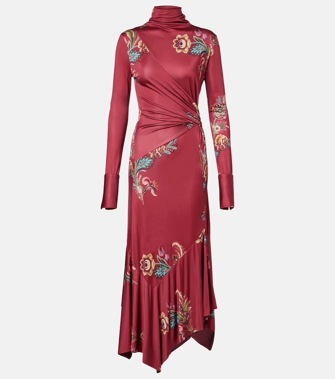 Etro - فستان ميدي مطبوع