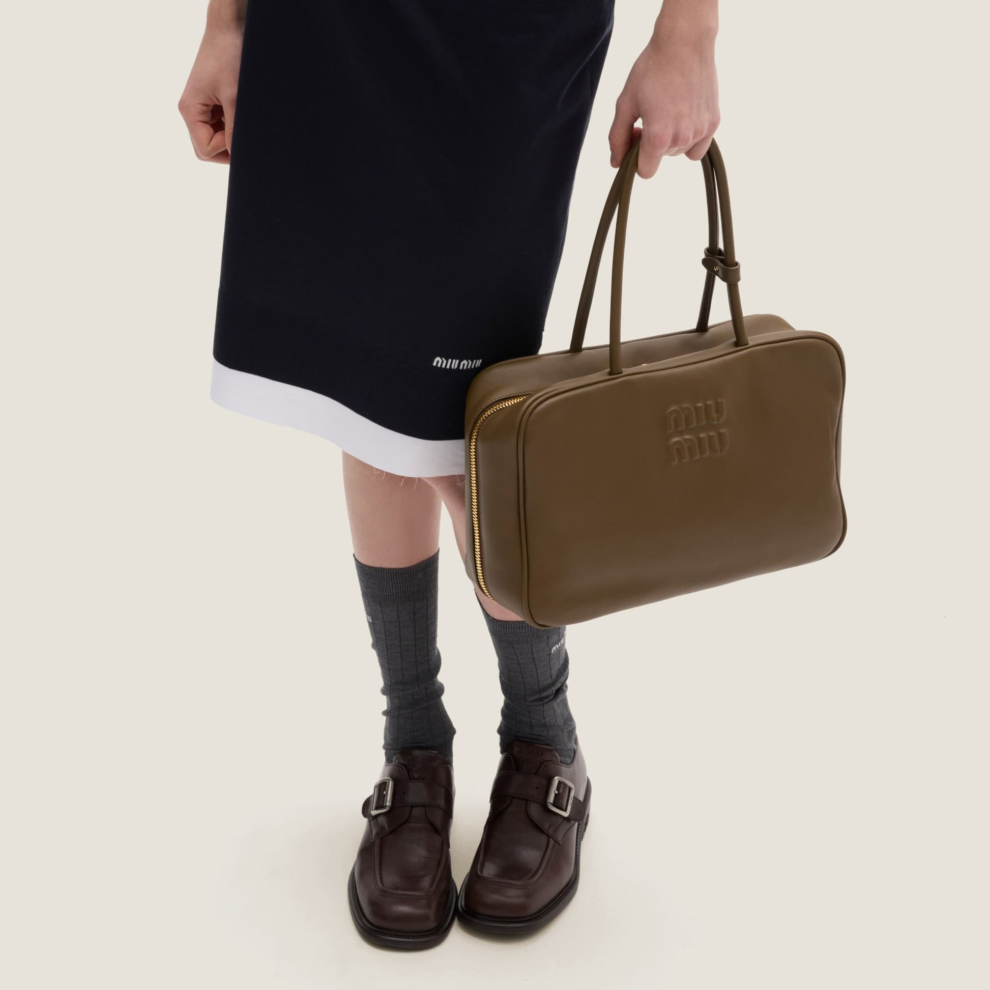 Green Leather Beau Shoulder Bag