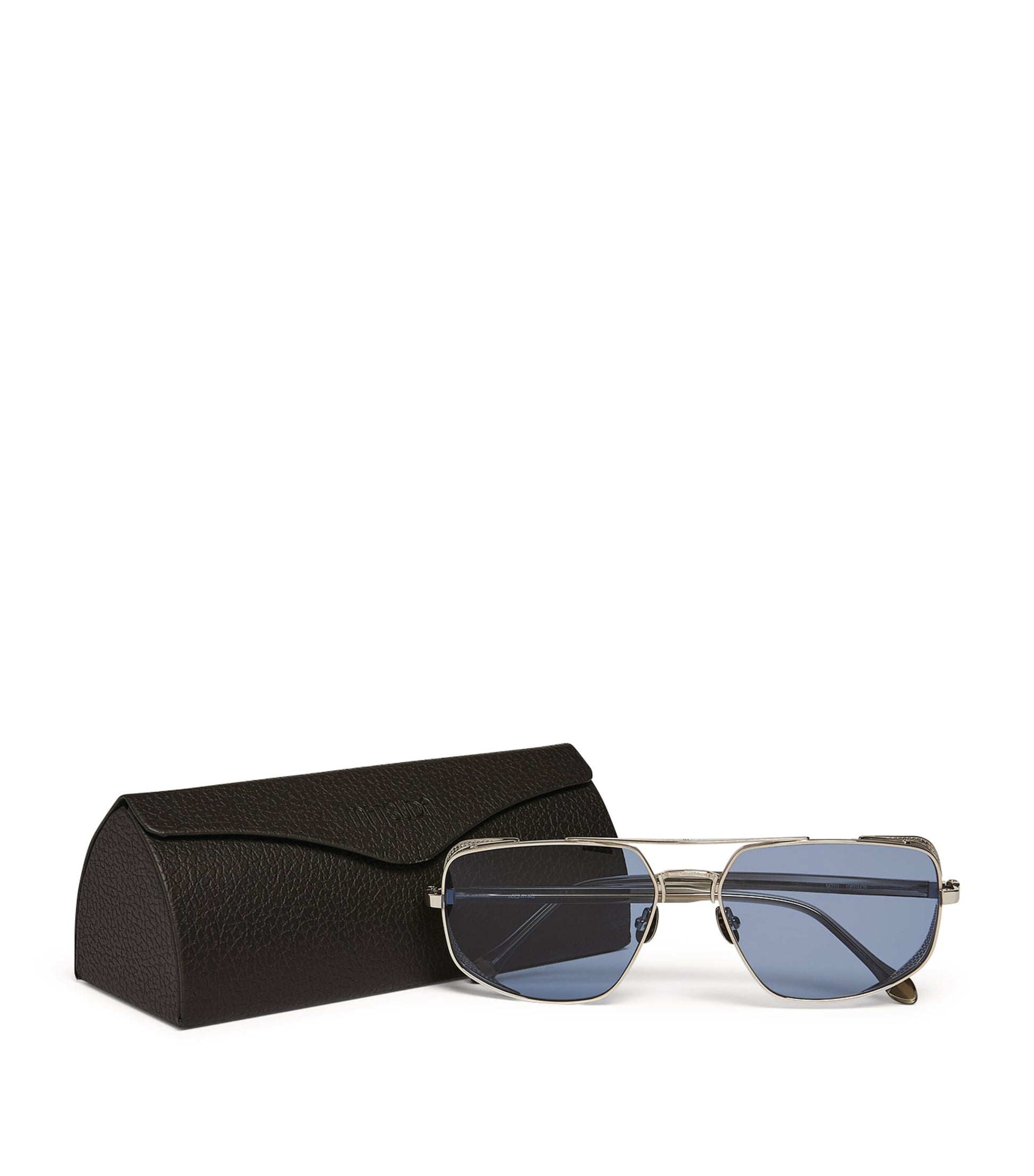 Side-Shield Aviator Sunglasses